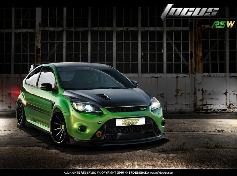 Green Modified Car — Dramatic, Photograph, Building, Windows