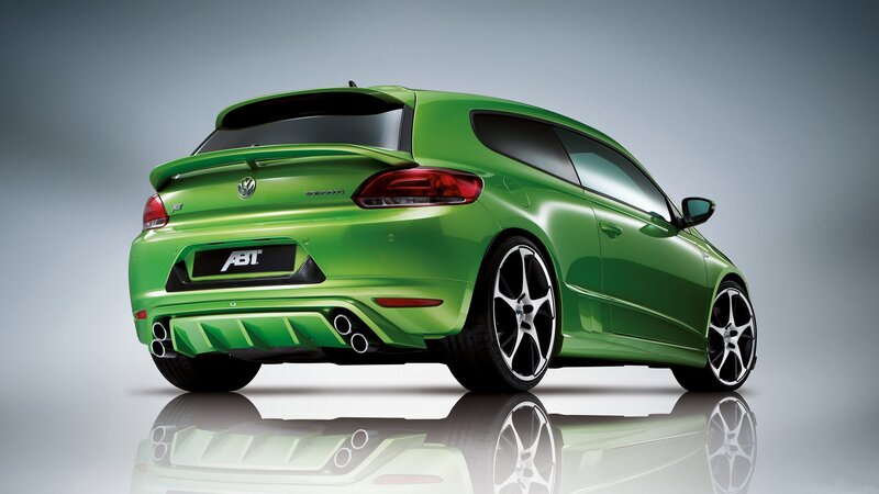 Green Modified Car — Dramatic, Photograph, Rear View