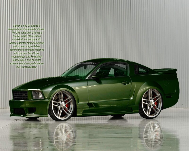 Green Modified Mustang