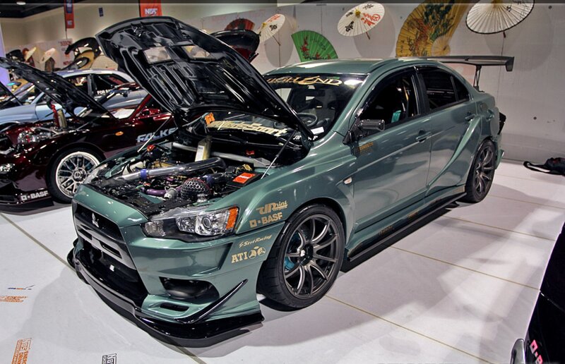 Green Modified Sedan — Showroom