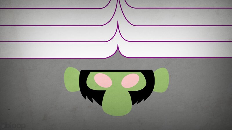 Green Monkey Face — Playful