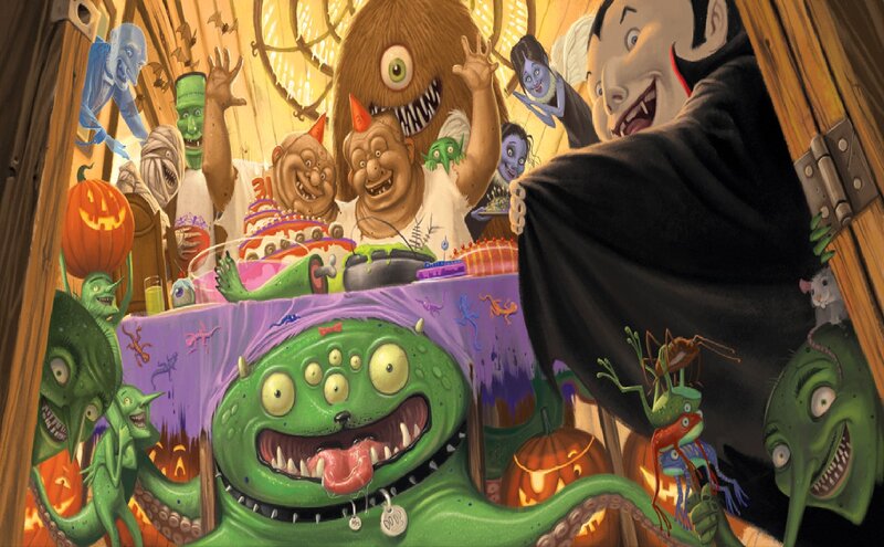 Green Monster at Party
