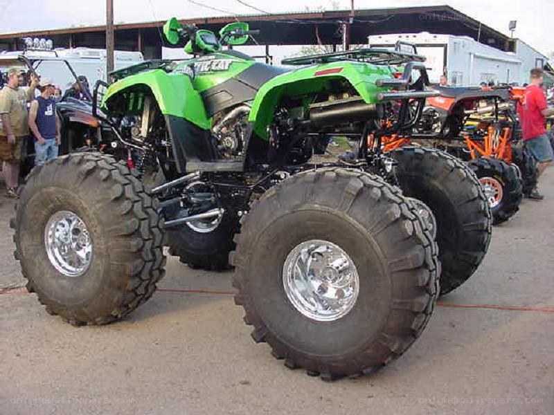 green monster atv on display