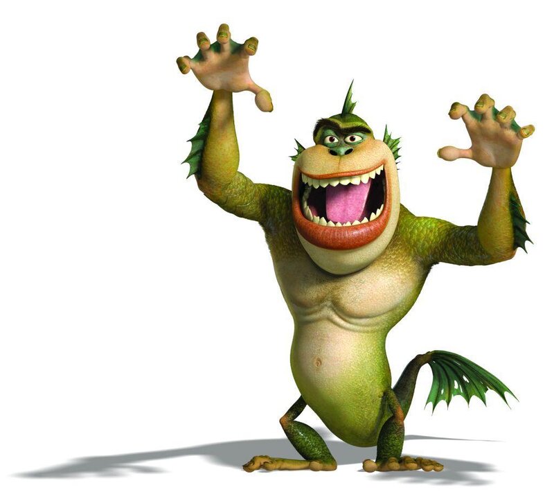 Green Monster Character — Playful, 3d Render