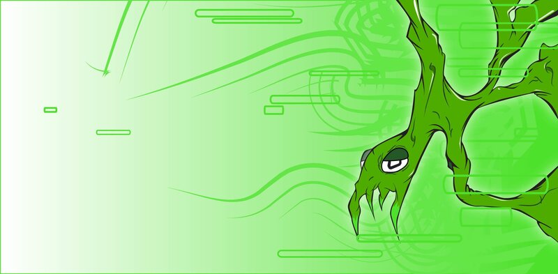 green monster creature