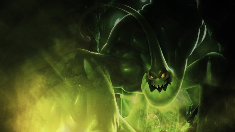 Green Monster Creature — Dramatic, Menacing