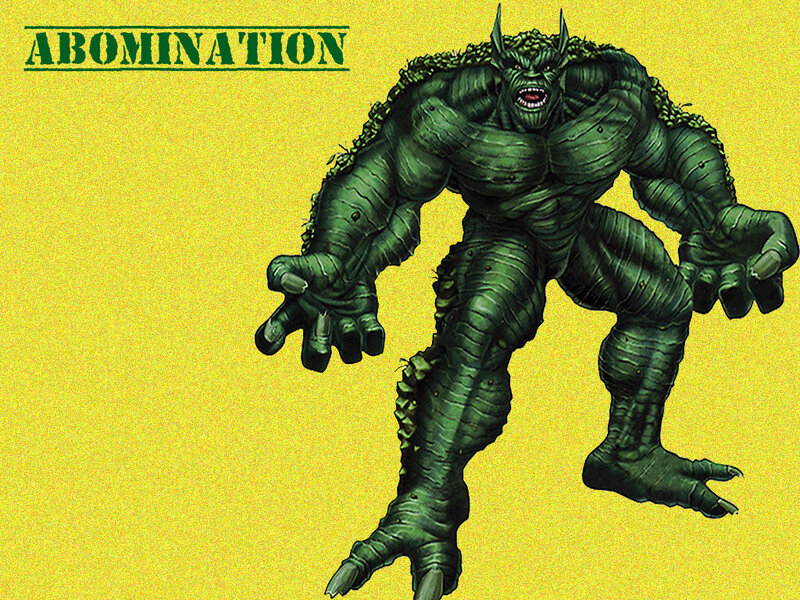 Green Monster Creature — Yellow