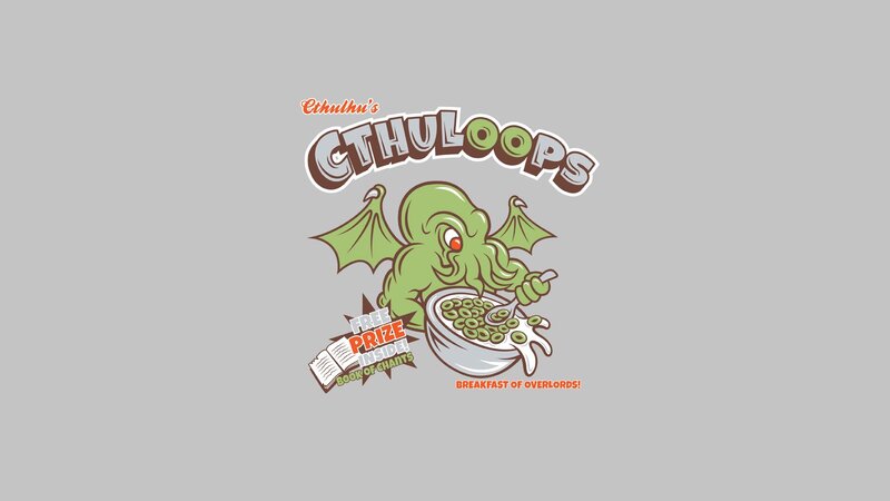 Green Monster Eating Cereal