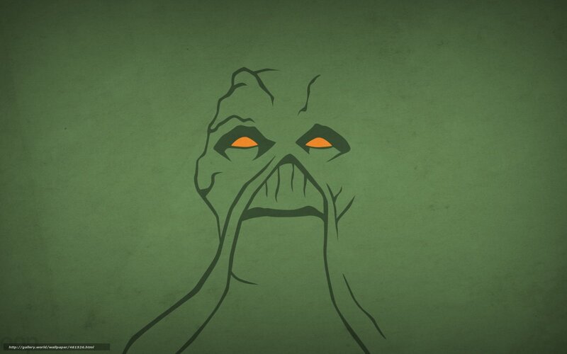 green monster face
