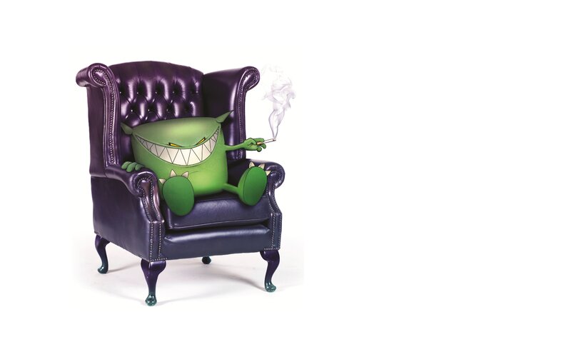Green Monster in Chair