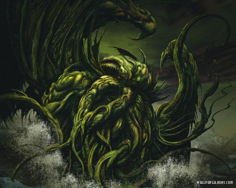 green monster in storm
