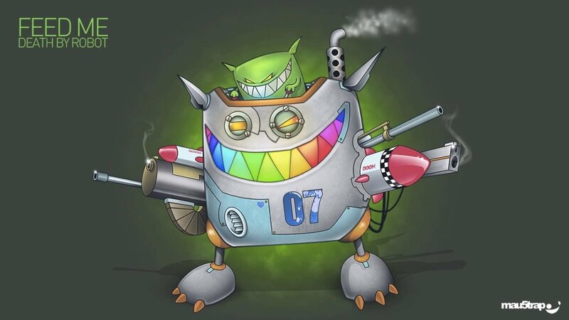 Green Monster Robot — Gray