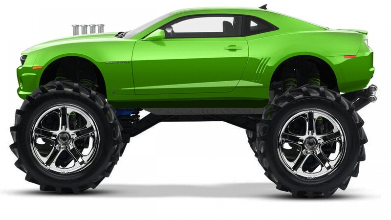 Green Monster Truck Car