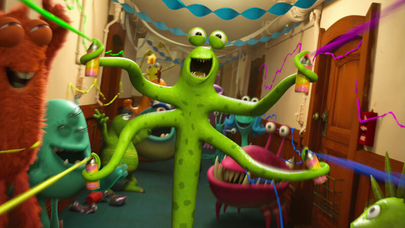 Green Monster with Multiple Arms