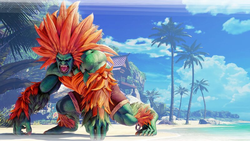 Green Monster with Red Hair