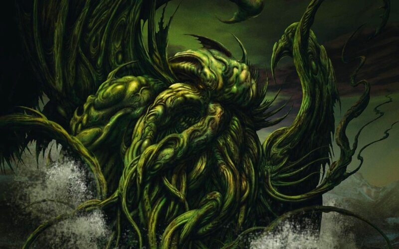 green monstrous entity