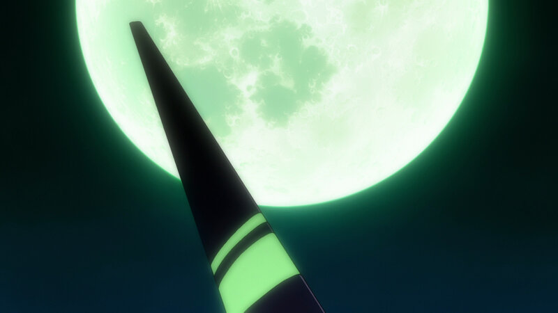 green moon and staff