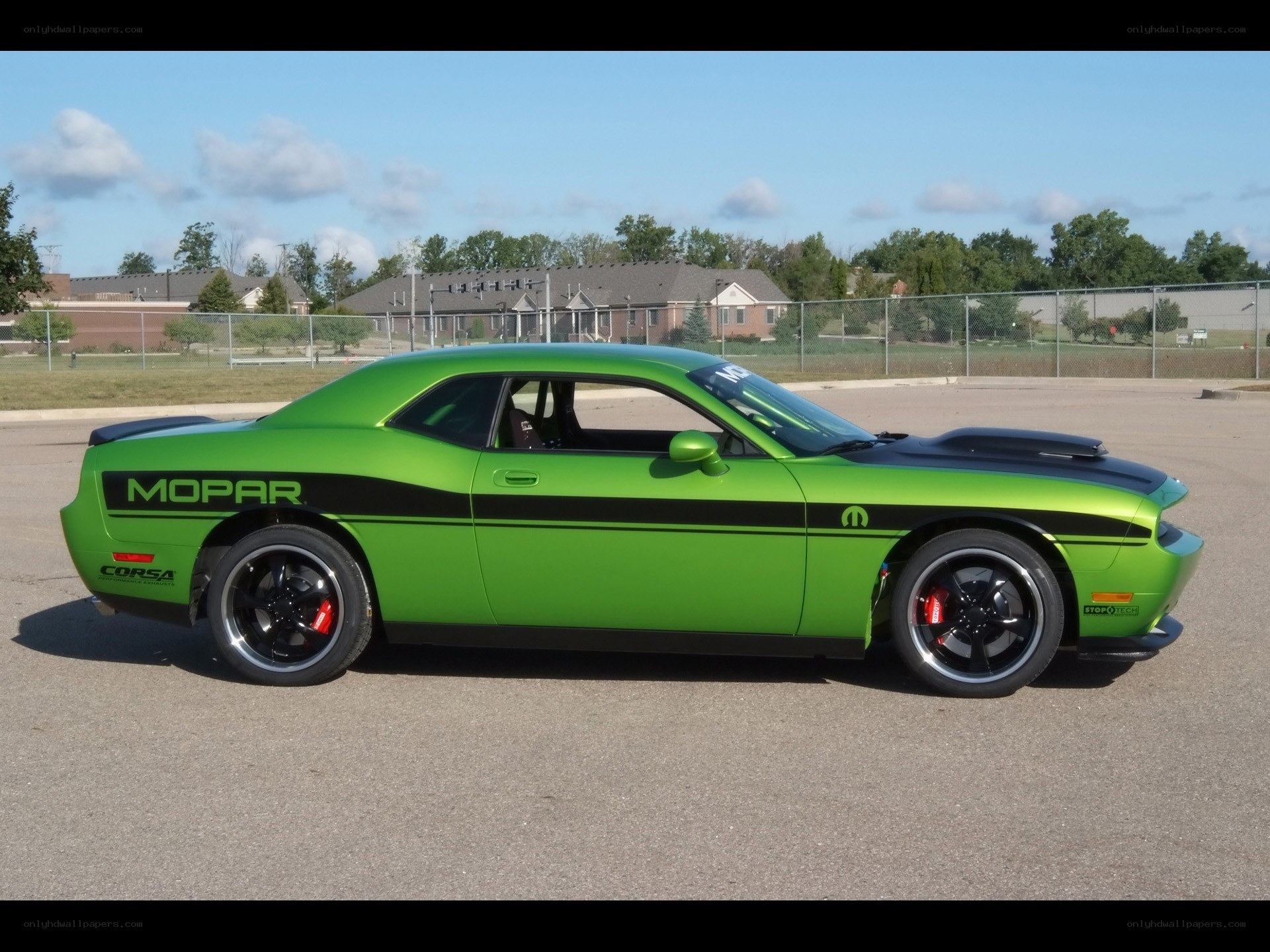 Green Mopar Dodge Challenger
