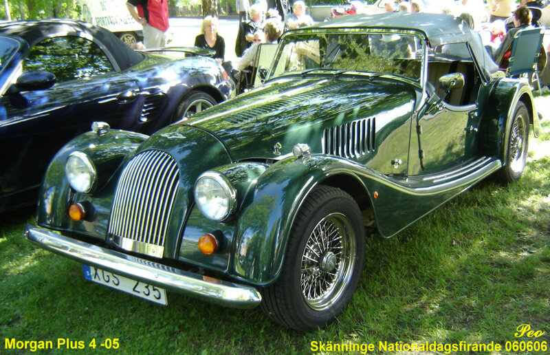 Green Morgan Plus 4 car