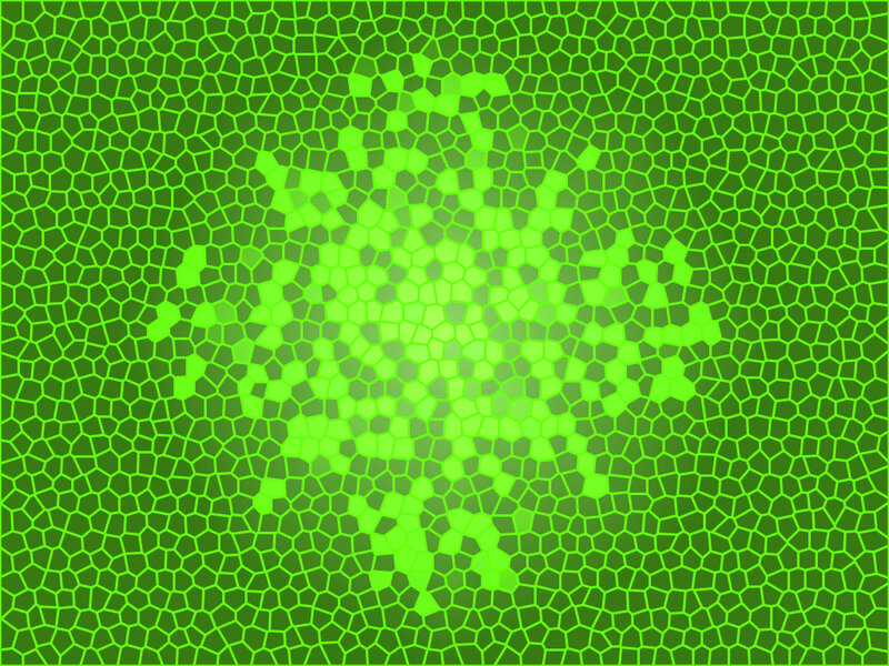 Green Mosaic Pattern