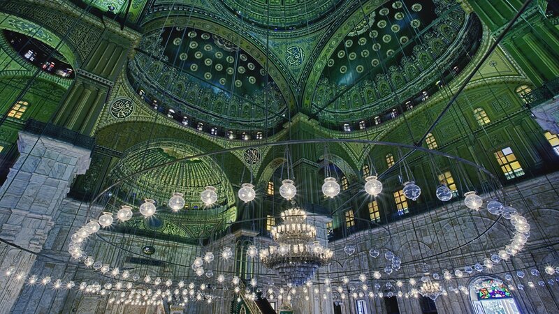 Green Mosque Interior