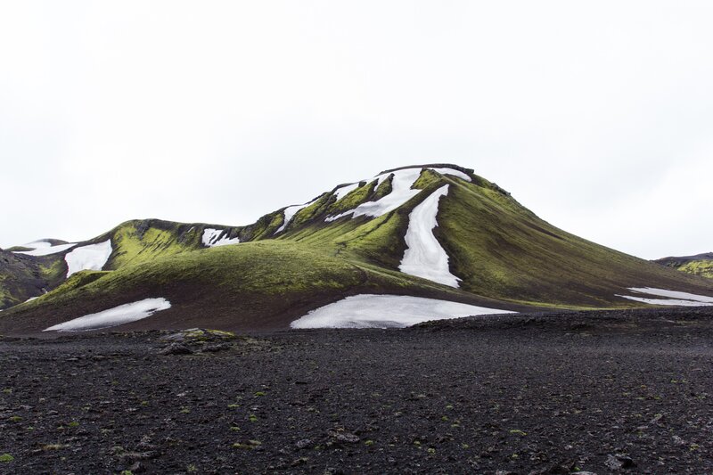 Green Moss-covered Hill