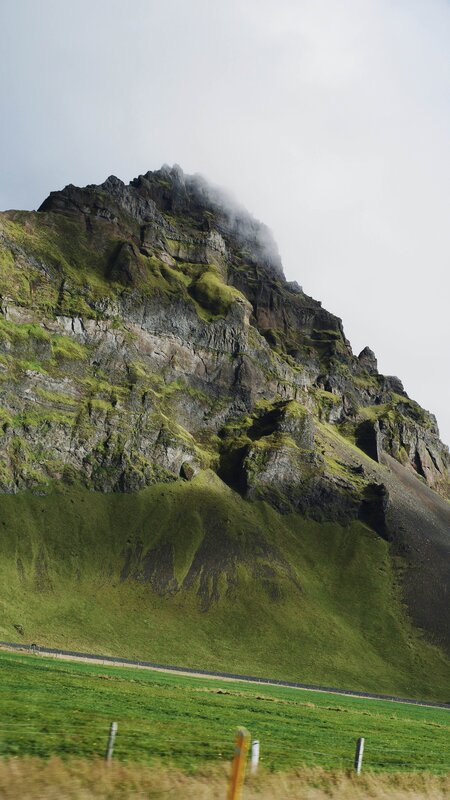 Green Moss-covered Mountain