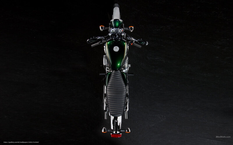 Green Motorcycle — Black