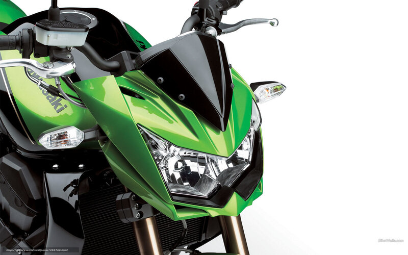 Green Motorcycle Front — Neutral