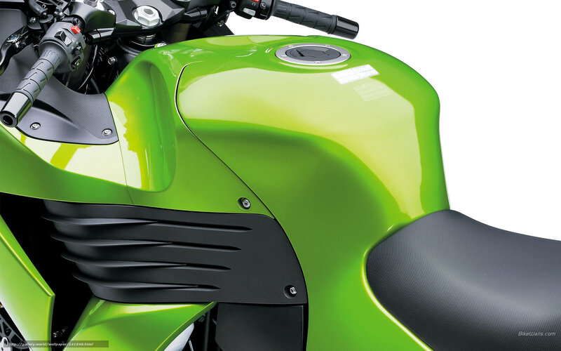 Green Motorcycle Fuel Tank — Lime Green