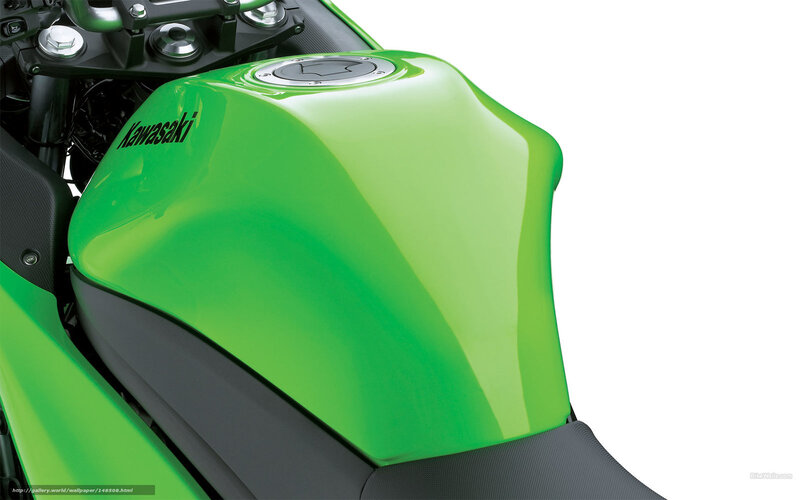 Green Motorcycle Fuel Tank — Neutral, Photograph