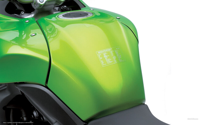 Green Motorcycle Fuel Tank — Neutral