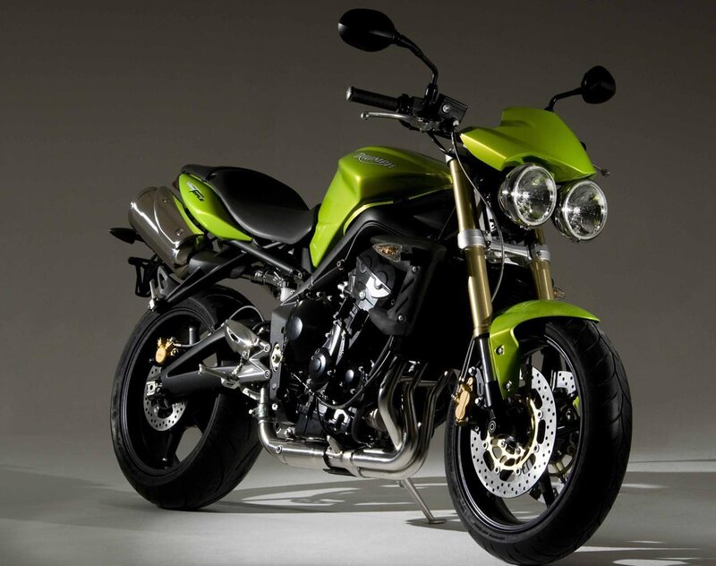 Green Motorcycle — Lime Green, Dramatic