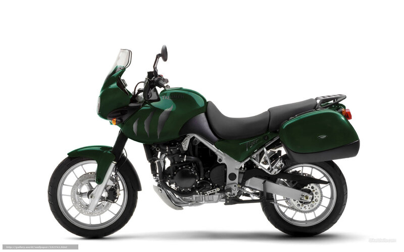 Green Motorcycle — Neutral, Photograph, Saddlebags