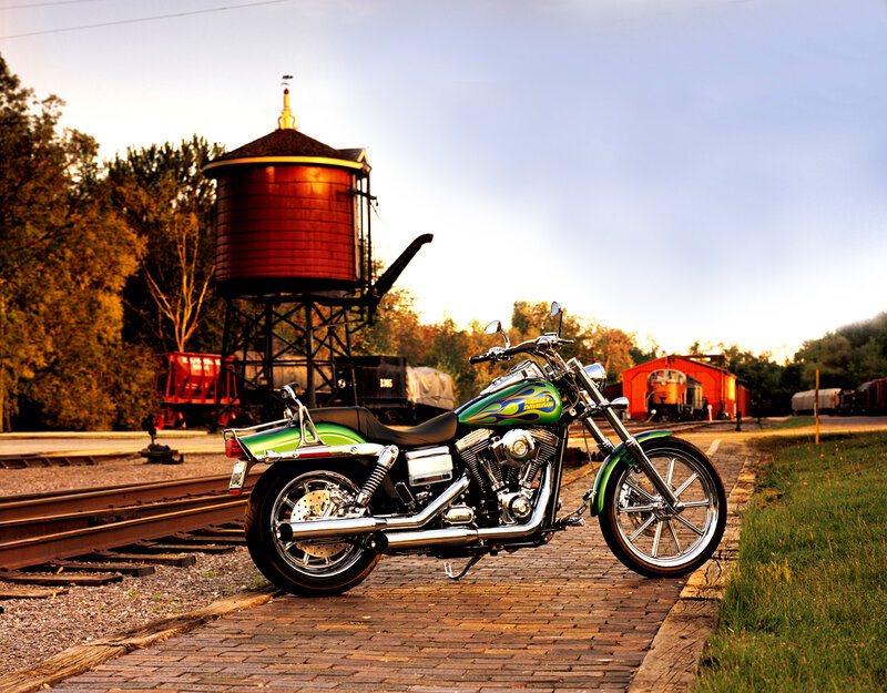 Green Motorcycle