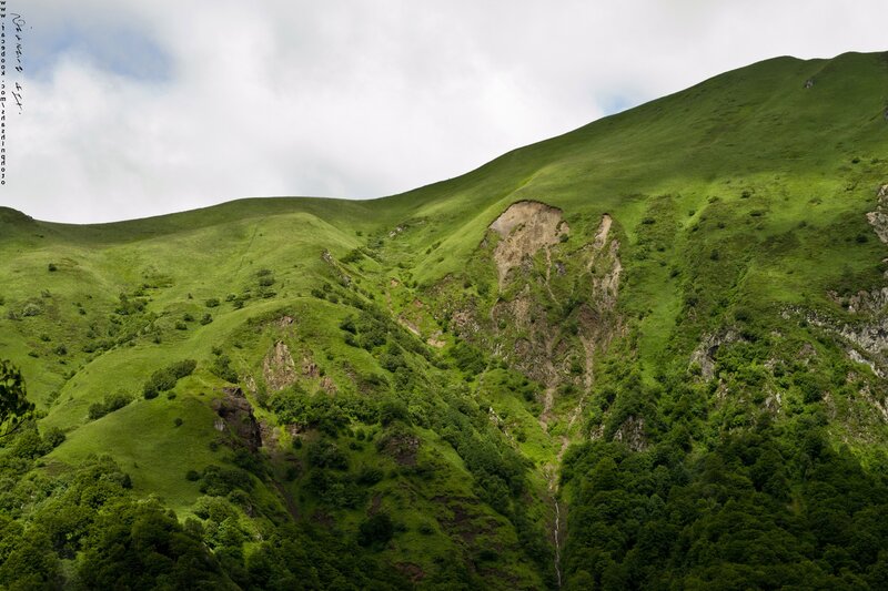 Green mountain landscape