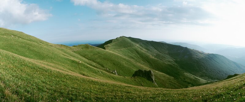 Green mountain landscape