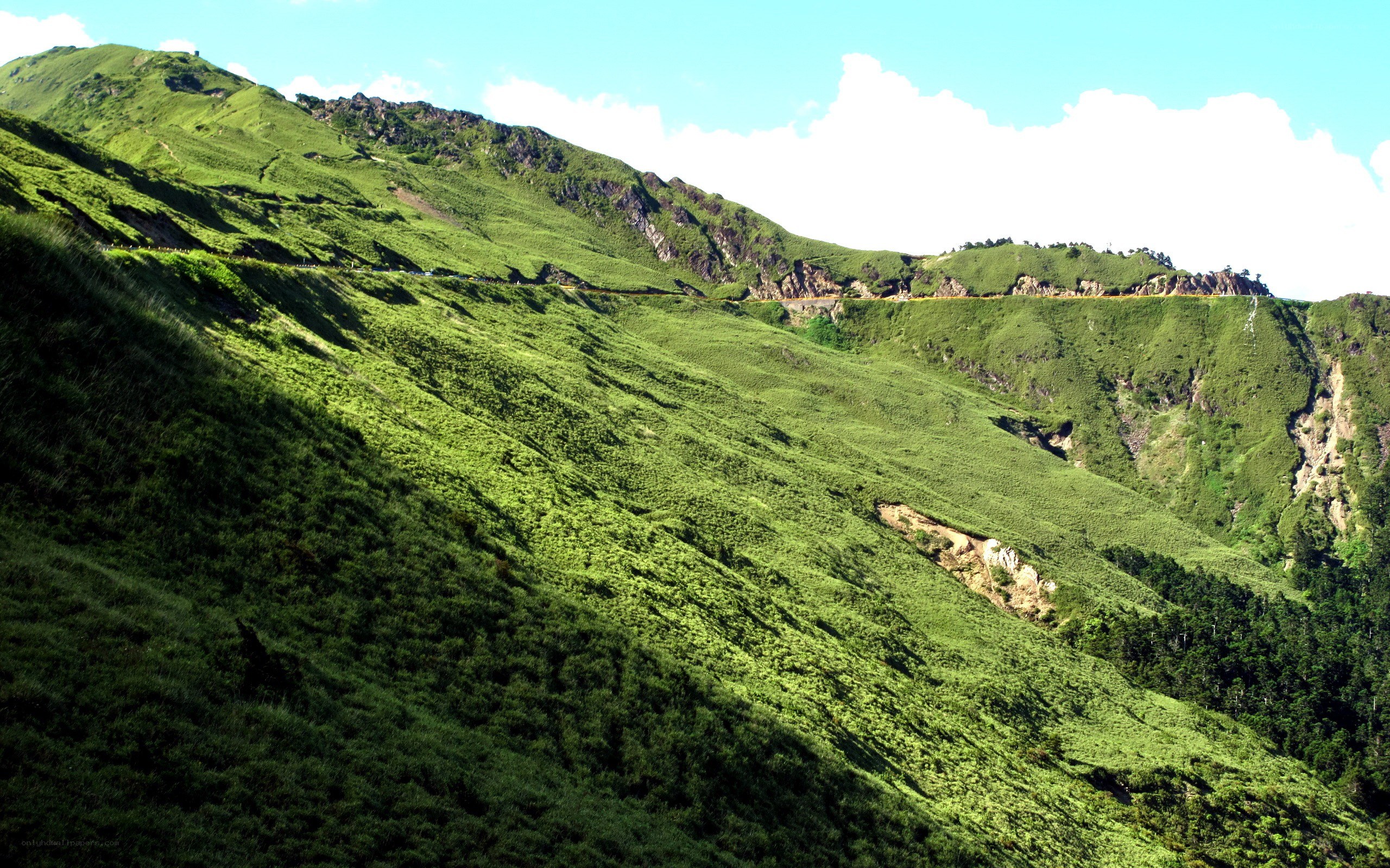 green mountain landscape