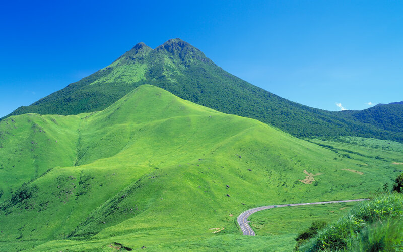 Green mountain landscape