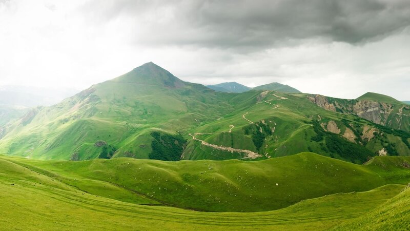 Green Mountain Landscape — Dramatic, Photograph, Mountains