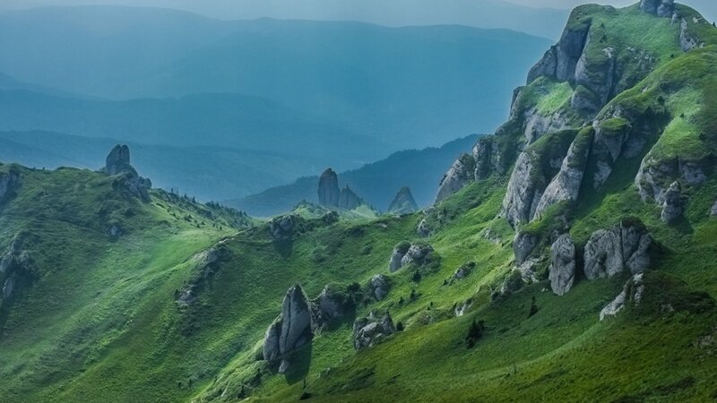 Green Mountain Landscape — Serene, Photograph, Mountains