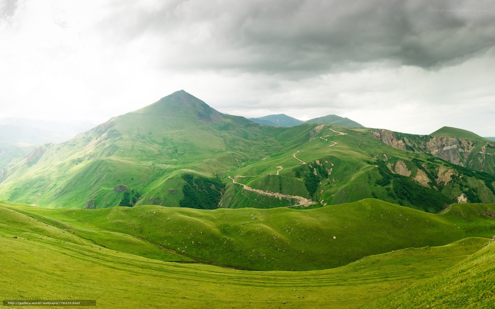 Green mountain landscape