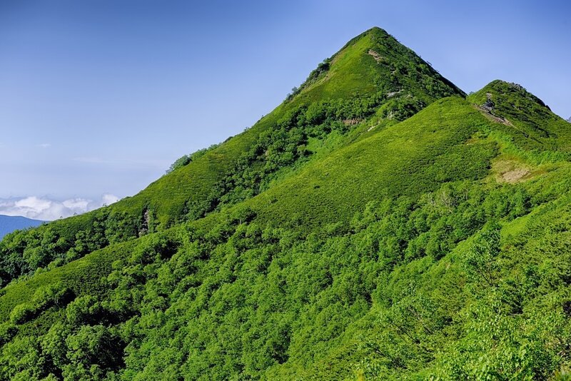 Green Mountain Peak — Serene, Afternoon, Photograph, Sky