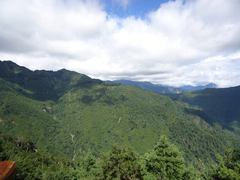 Green Mountain Range — Serene, Afternoon, Photograph, Clouds, Trees, Valley