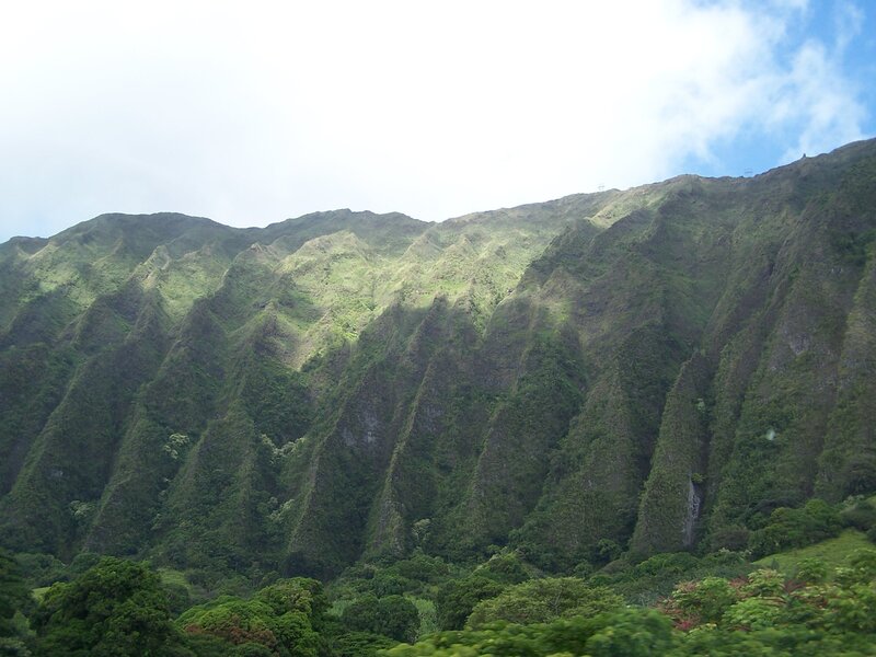 green mountain range