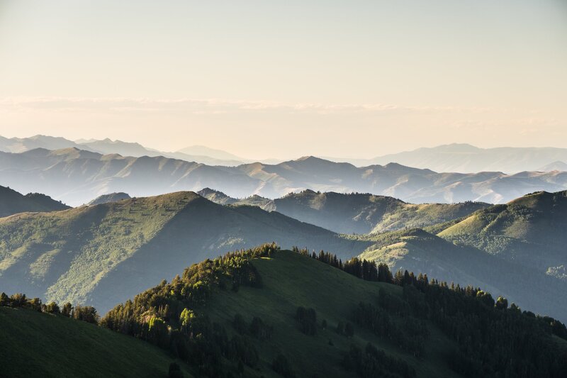 Green Mountain Ranges — Serene