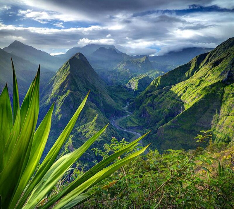 Green Mountain Valley — Dramatic, Afternoon, Photograph, Mountains, River