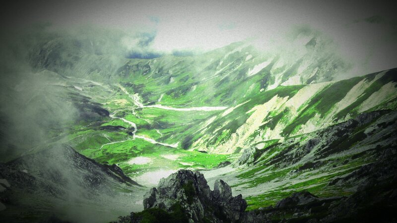 Green Mountain Valley — Dramatic, Digital Art, Mountains