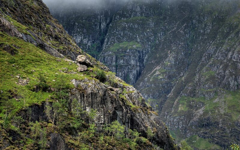 Green Mountain Valley — Dramatic, Photograph, Mountains