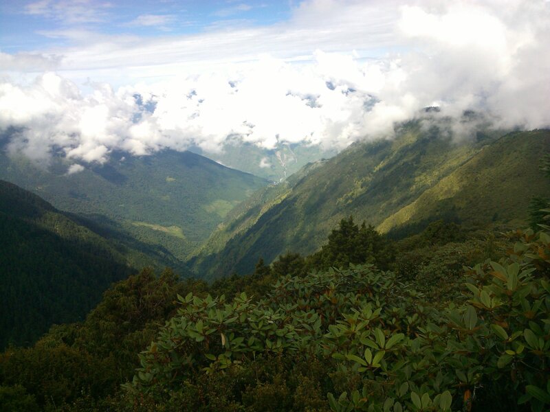 Green Mountain Valley — Serene, Afternoon, Photograph, Clouds, Trees